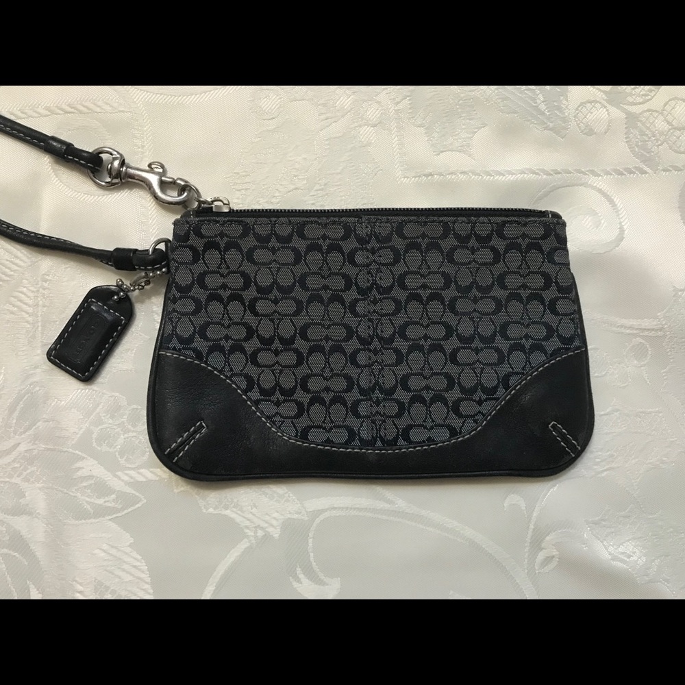 Coach signature wristlet